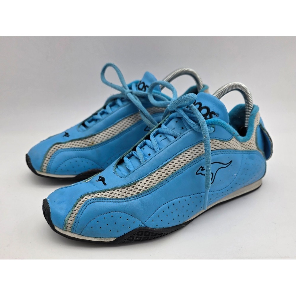 Vintage KangaROOS Blue Shoes Women's 8.5 With Zipper Pocket Y2K